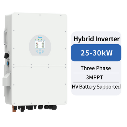 Deye SUN-30K-SG02HP3-EU hybrid inverter 30 kW 3-faset højvolt