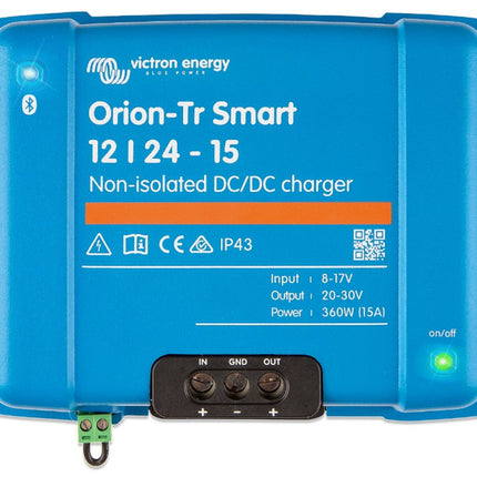 Victron Orion-Tr Smart Dc/dc lader 12/24V/15A