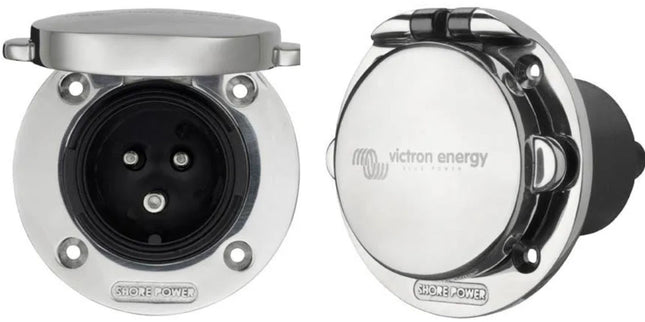 Victron Power Inlet 16A Rustf.stål