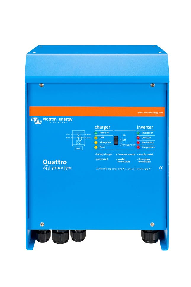 Victron Quattro inverter/lader 24V/3000W/70A