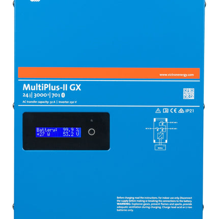 Victron MultiPlus inverter/lader 24V/3000W/70A GX