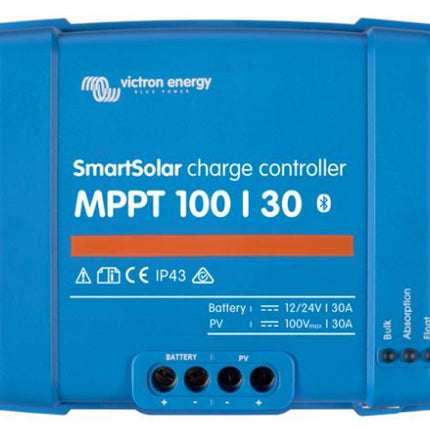 Victron SmartSolar MPPT 100/30 solcelleregulator set forfra