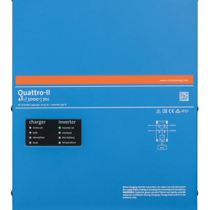 Victron Quattro-ii 48V/5000W/70A-50/50