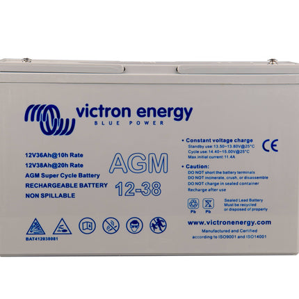 Victron AGM 12V 38AH Deep Cycle batteri