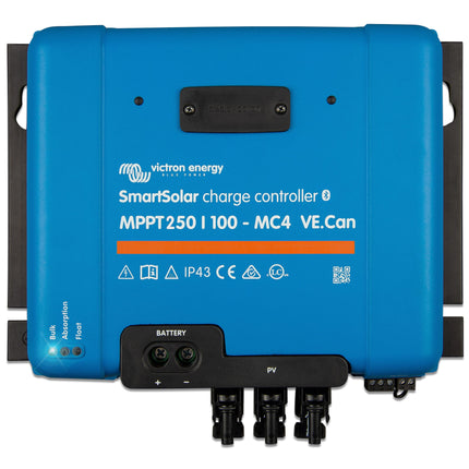 Victron SmartSolar MPPT 250/100-MC4 VE.Can solcelleregulator set forfra