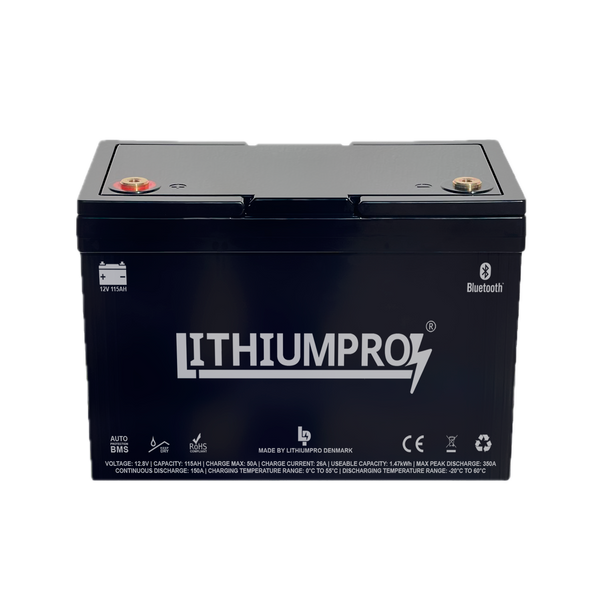 LithiumPro MINI 12V 115AH LiFePO4 Lithium Batteri