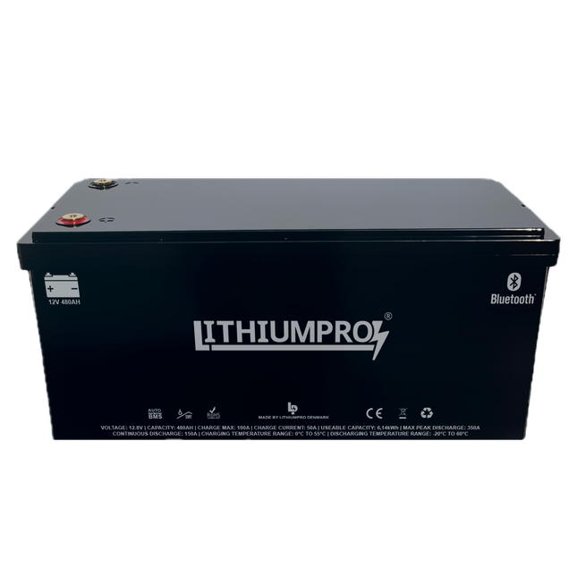 LithiumPro 12V 480AH LiFePO4 Lithium Batteri