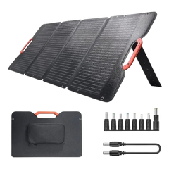 100W Foldbart Mobilt Solpanel