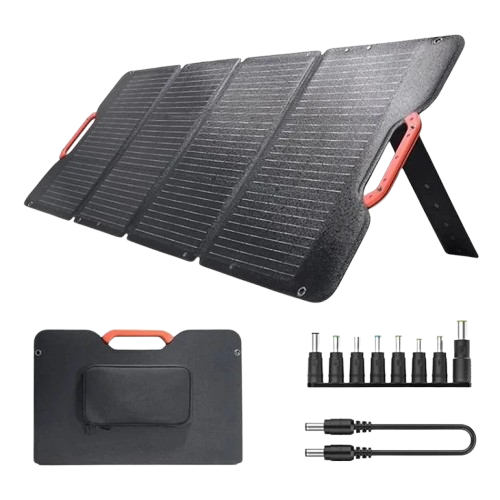 100W Foldbart Mobilt Solpanel