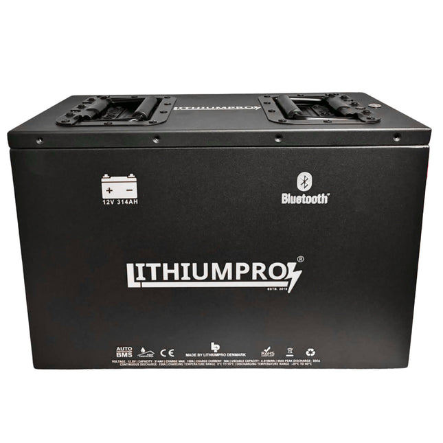 LithiumPro MINI STÅL 12V 314AH LiFePO4 Lithium Batteri (MB31)