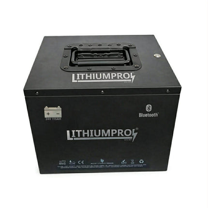 LithiumPro 24V 115AH STÅL LiFePO4 Lithium Batteri