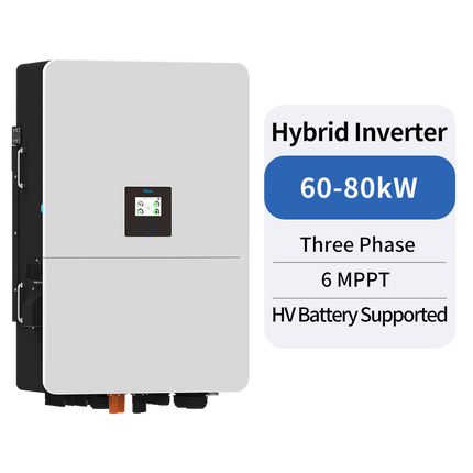 Deye SUN-80K-SG02HP3-EU-EM6 hybrid inverter 80 kW 3-faset højvolt
