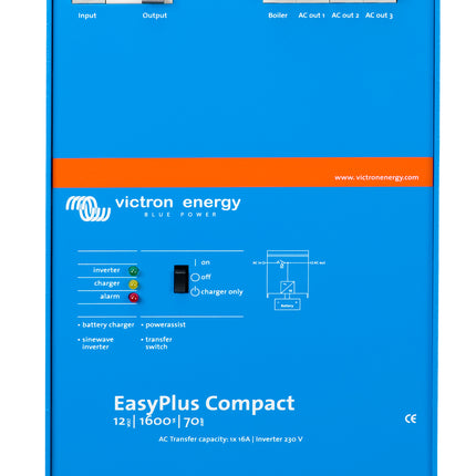 Victron EasyPlus C inverter/lader 12V/1600W/70A