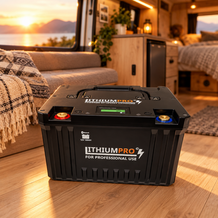LithiumPro 12V 100Ah LiFePO4-batteri i en autocamper