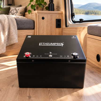 LithiumPro 12V 200Ah LiFePO4-batteri i en autocamper