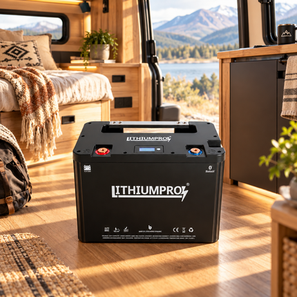 LithiumPro 12V 230Ah LiFePO4-batteri i en autocamper