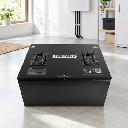 LithiumPro 48V 240Ah LiFePO4-batteri i et moderne teknikrum