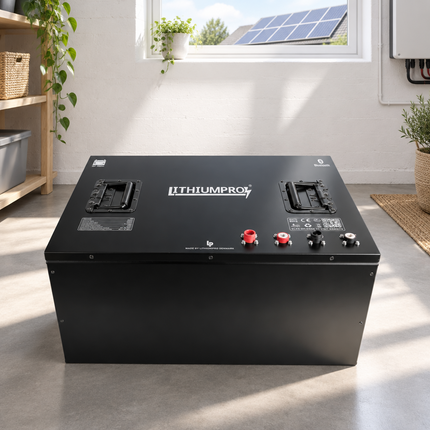 LithiumPro 48V 314Ah LiFePO4-batteri til solcelleanlæg i huset