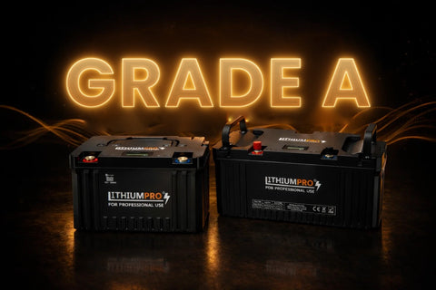 To LithiumPro LiFePO4-batterier med EVE Grade A-celler