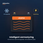 Intelligent varmestyring til LithiumPro-batteri – varmer kun ved minusgrader under opladning